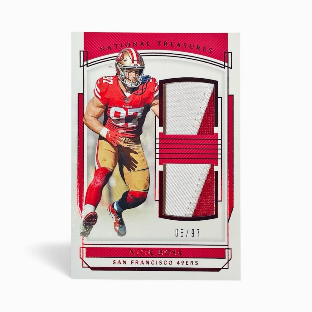 Nick Bosa Rookie National Treasures SP 05/97 NFL Football Trading Card 49ers